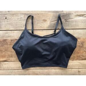 PINK Victoria's Secret Black SMALL DD Ultimate Lightly Lined Crop Sport Bra